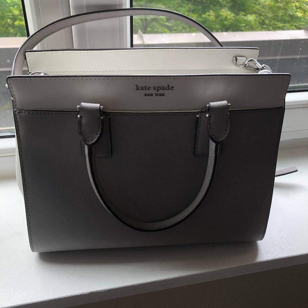 Kate Spade Handbag - New Grey & White